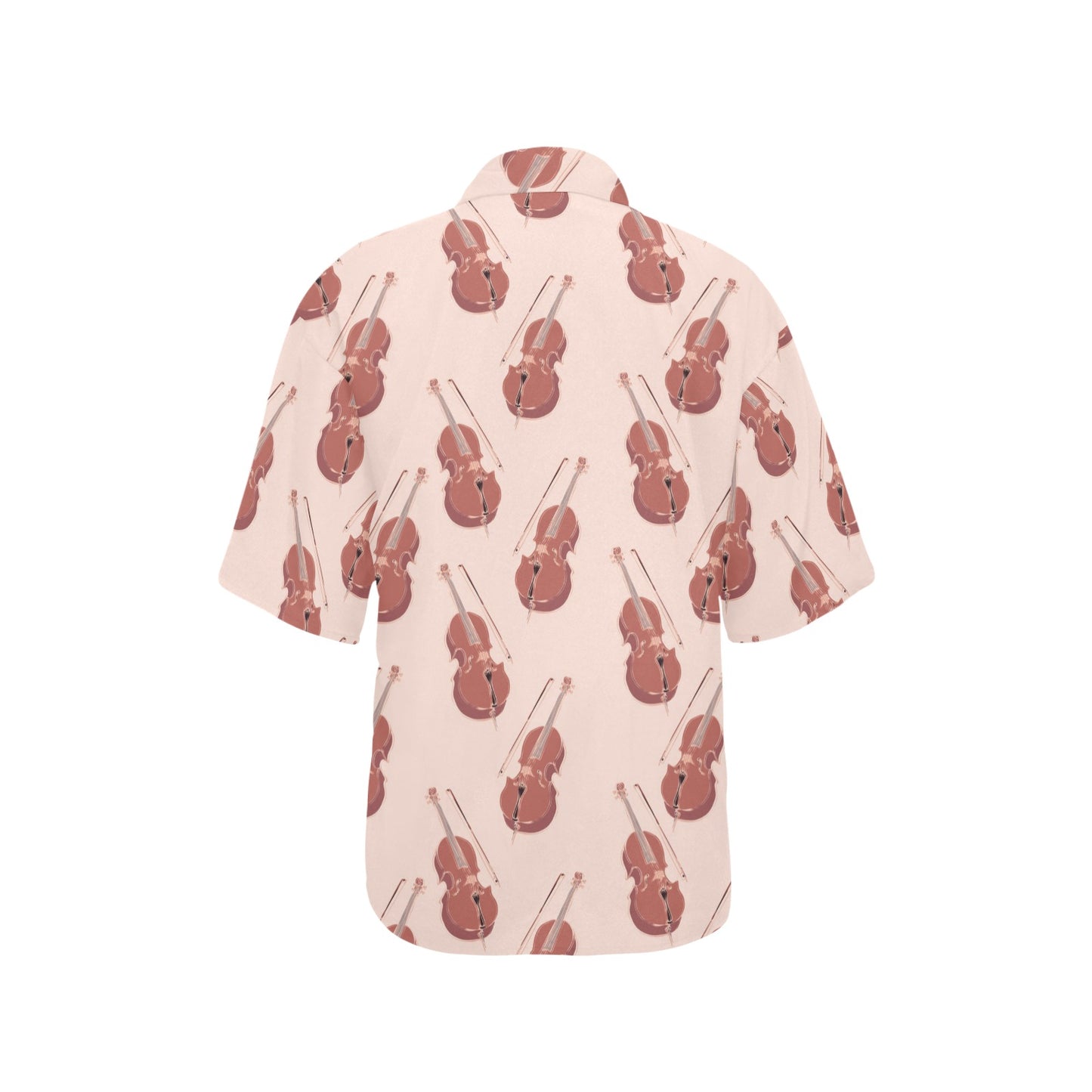 Cello Pattern Print Design 03 Women's Hawaiian Shirt