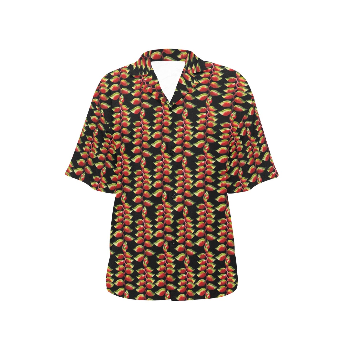 Heliconia Pattern Print Design HL05 Women's Hawaiian Shirt