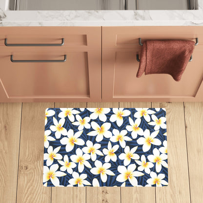 Plumeria Pattern Print Design PM026 Kitchen Mat