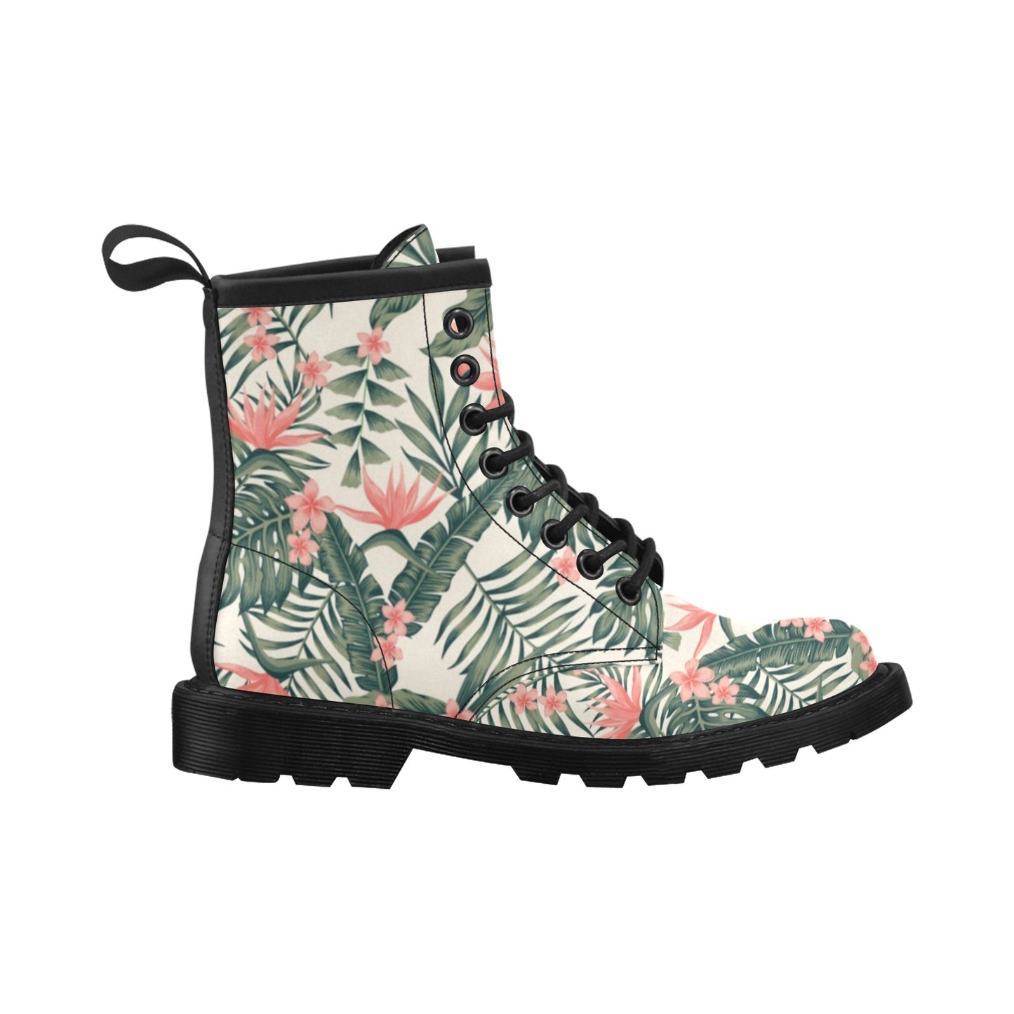 Tropical Flower Palm Leaves Women's Boots