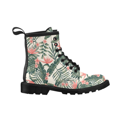 Tropical Flower Palm Leaves Women's Boots