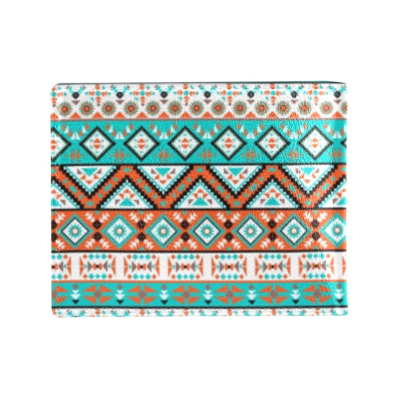 Navajo Style Print Pattern Men's ID Card Wallet