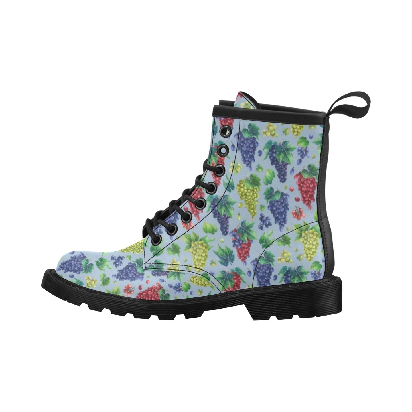 Grape Pattern Print Design GP06 Women's Boots
