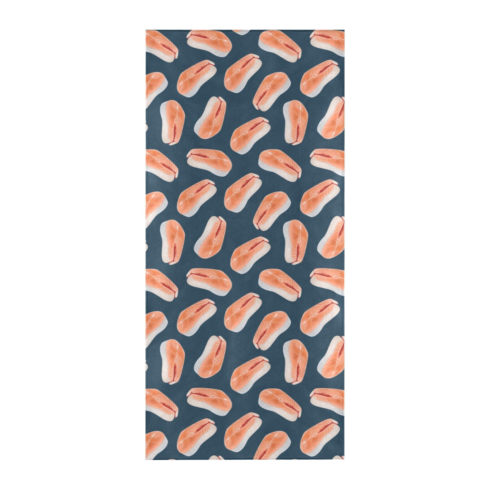 Salmon Steak Print Design LKS306 Beach Towel 32" x 71"