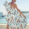 Safari Animal Print Design LKS306 Beach Towel 32" x 71"