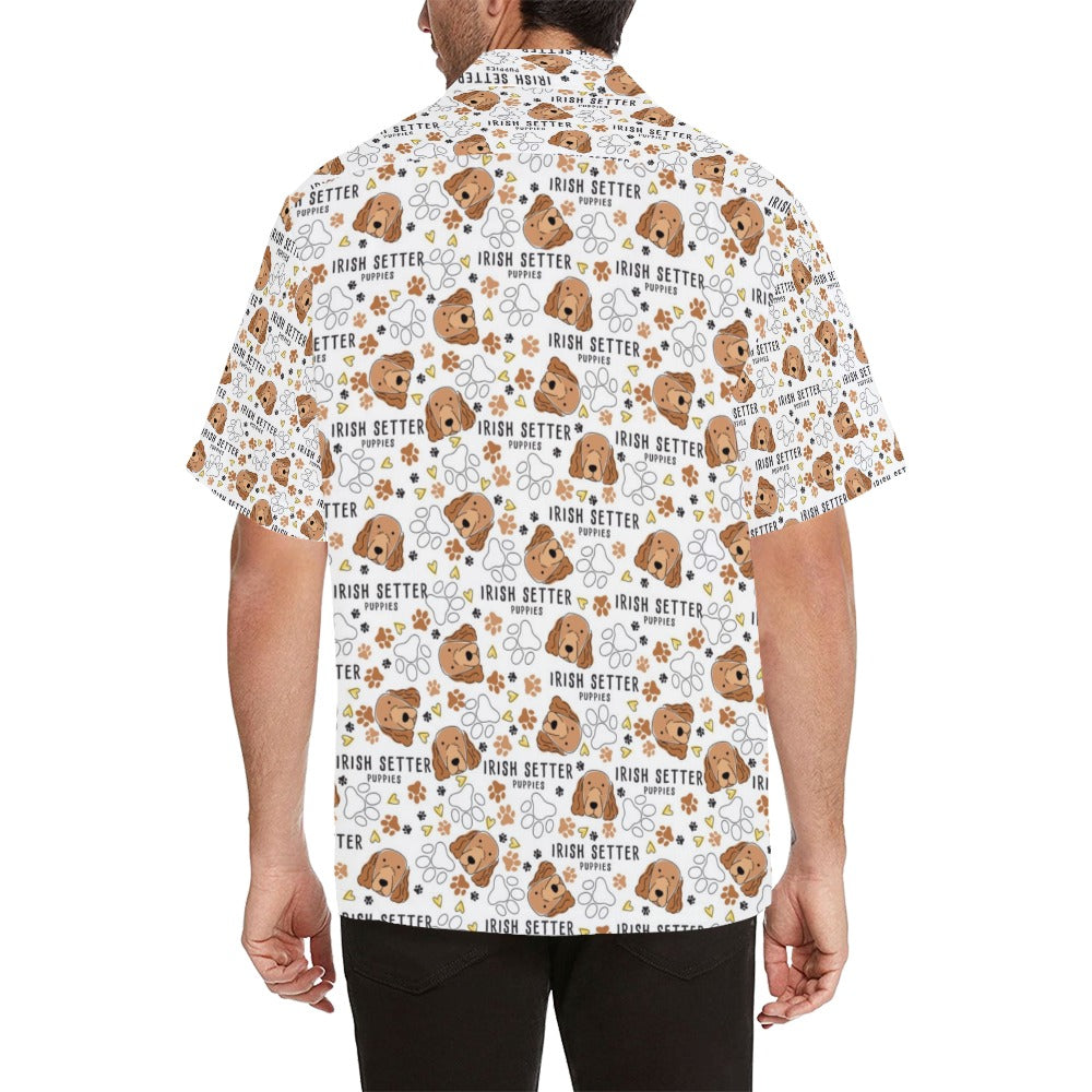 Setters Irish Print Design LKS301 Men's Hawaiian Shirt