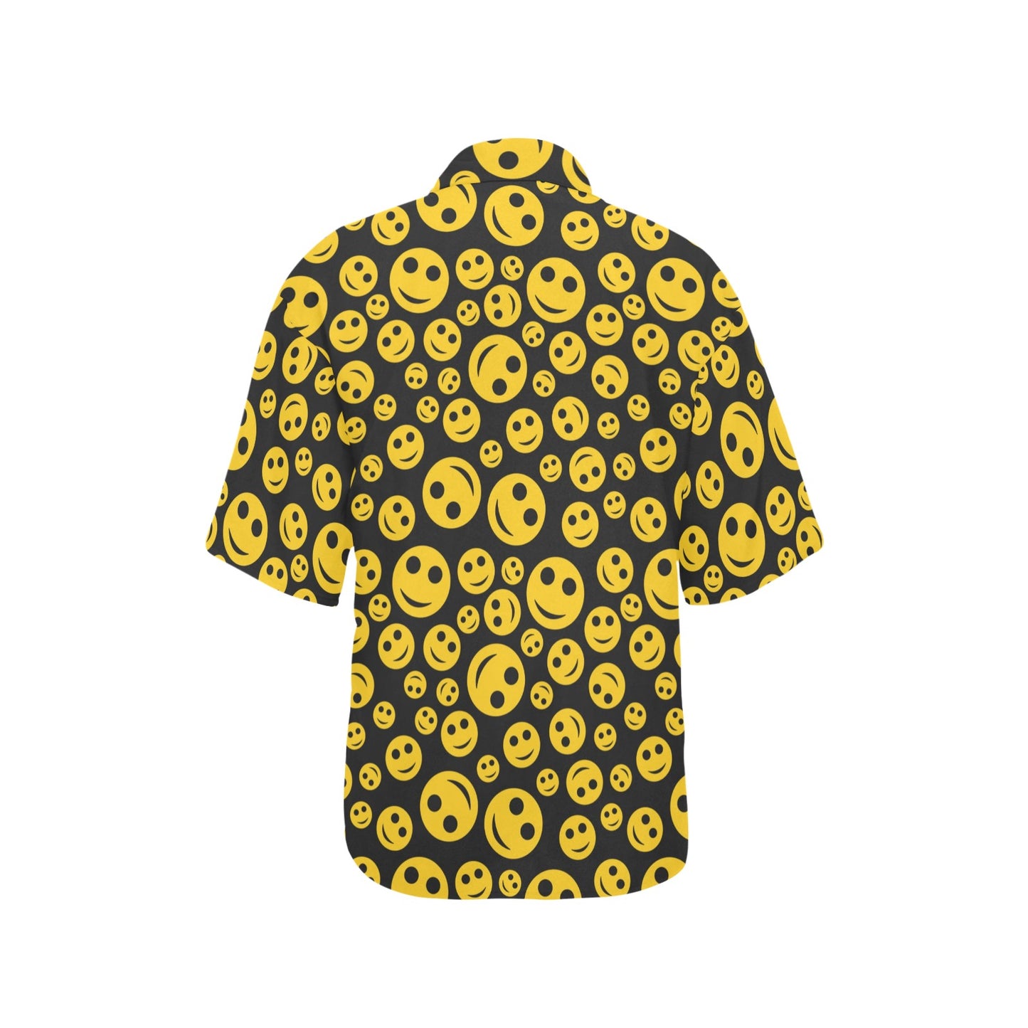 Smiley Face Emoji Print Design LKS304 Women's Hawaiian Shirt