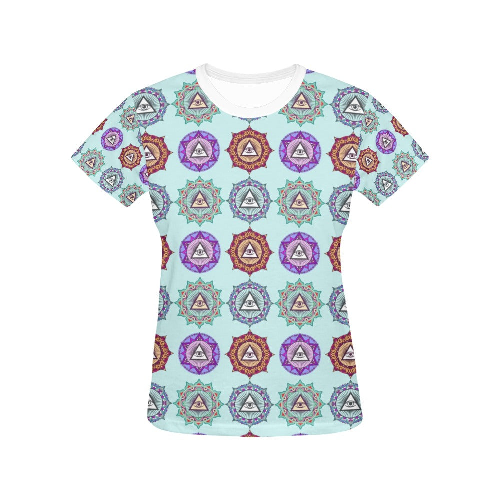 Third Eye Print Design LKS302 Women's  T-shirt