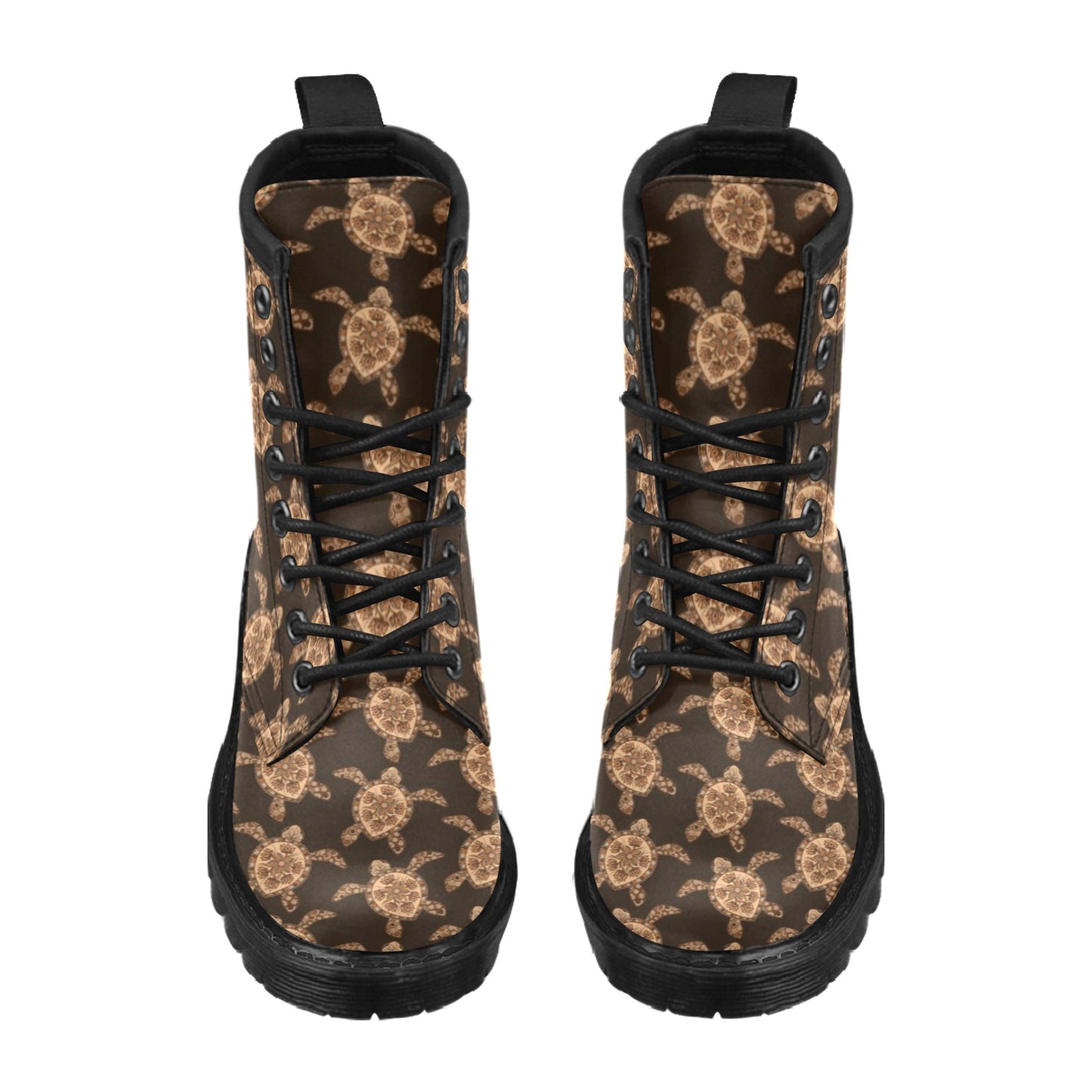 Tribal Sea Turtle Pattern Print Design T09 Women's Boots