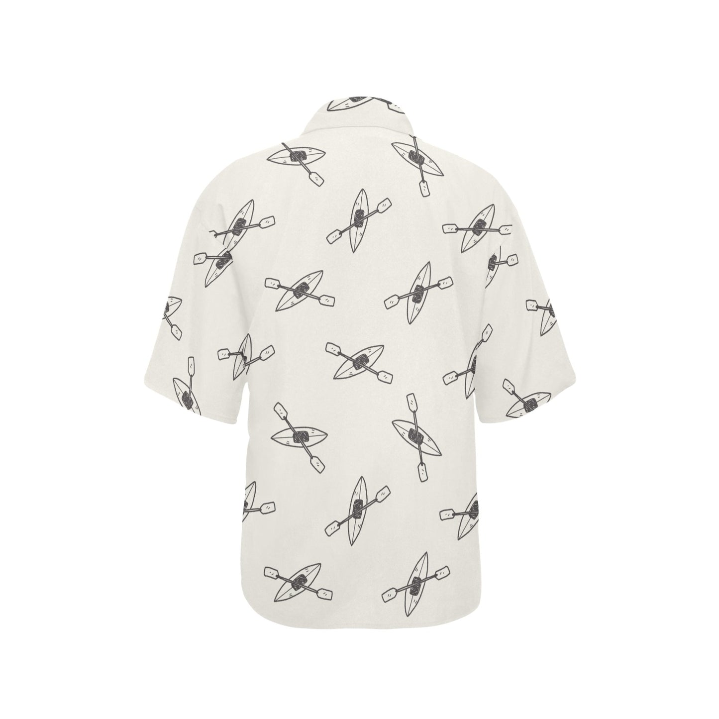 Kayak Pattern Print Design 01 Women's Hawaiian Shirt