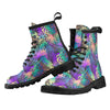 Neon Flower Tropical Palm Leaves Women's Boots