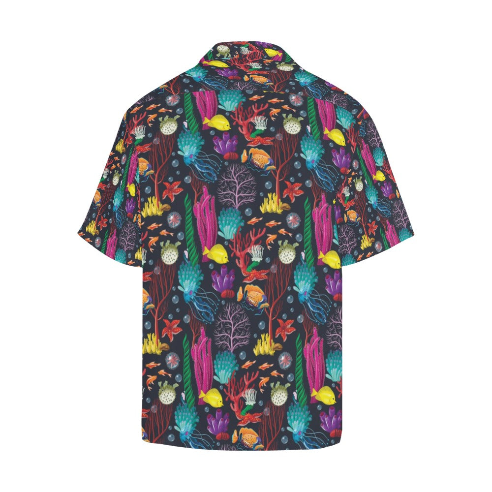 Underwater Cute Print Design LKS303 Men's Hawaiian Shirt