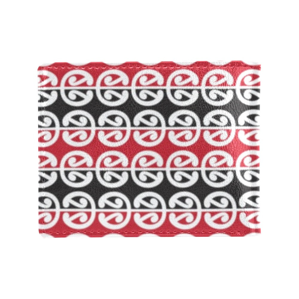 Maori Classic Themed Design Print Men's ID Card Wallet