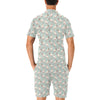 Bull Terrier Cute Print Pattern Men's Romper