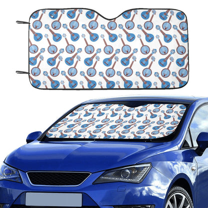 Banjo Print Design LKS401 Car front Windshield Sun Shade