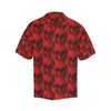 Skull Red Print Design LKS306 Men's Hawaiian Shirt