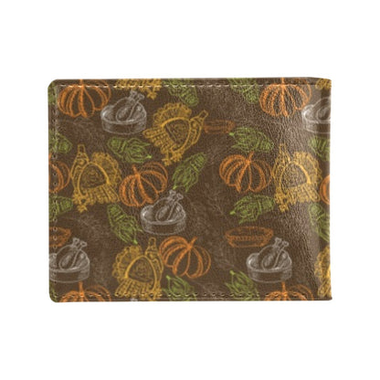 Thanksgiving Print Design LKS301 Men's ID Card Wallet