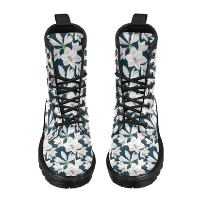 Amaryllis Pattern Print Design AL02 Women's Boots