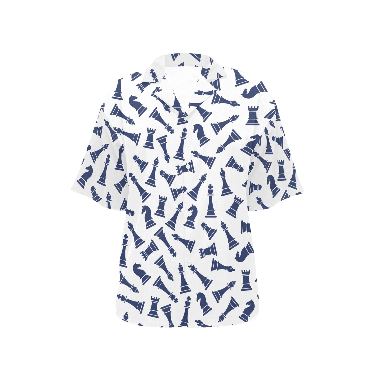 Chess Pattern Print Design 03 Women's Hawaiian Shirt