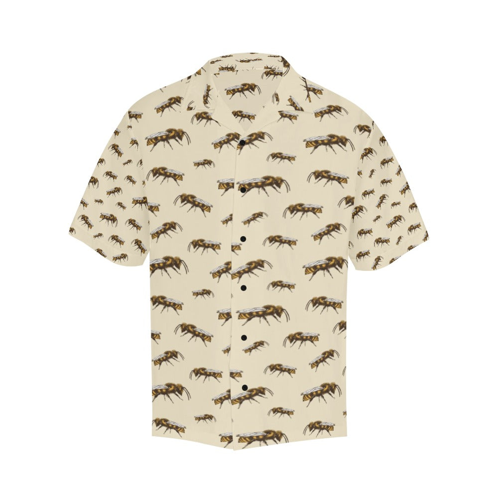 Bee Print Design LKS306 Men's Hawaiian Shirt