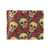 Skull And Roses Print Design LKS302 Men's ID Card Wallet