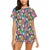 Hibiscus Print Design LKS3010 Women's Short Pajama Set