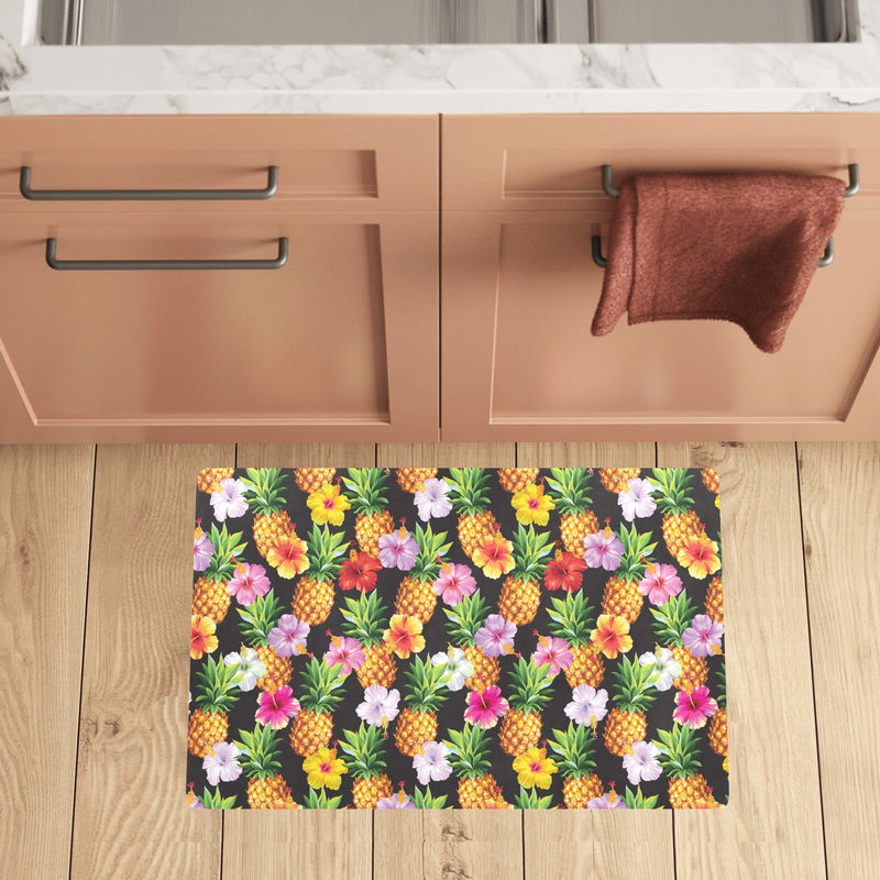 Pineapple Hibiscus Kitchen Mat