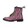 Tropical Folower Pink Hibiscus Print Women's Boots