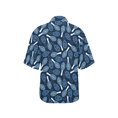 Maracas Print Design LKS401 Women's Hawaiian Shirt
