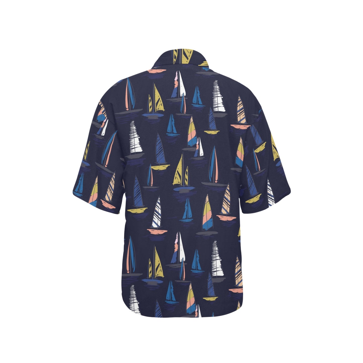 Sailing Ships Pattern Print Design A03 Women's Hawaiian Shirt
