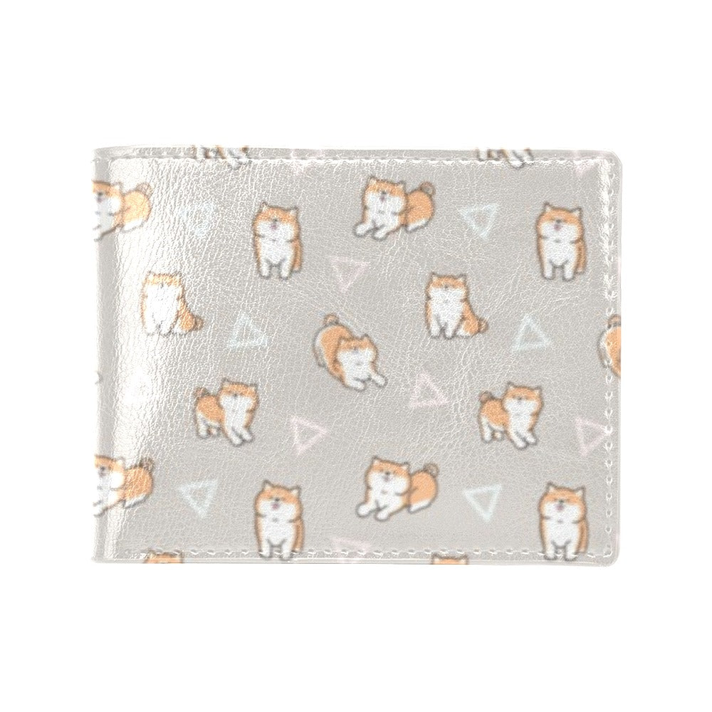 Shiba Inu Print Design LKS307 Men's ID Card Wallet