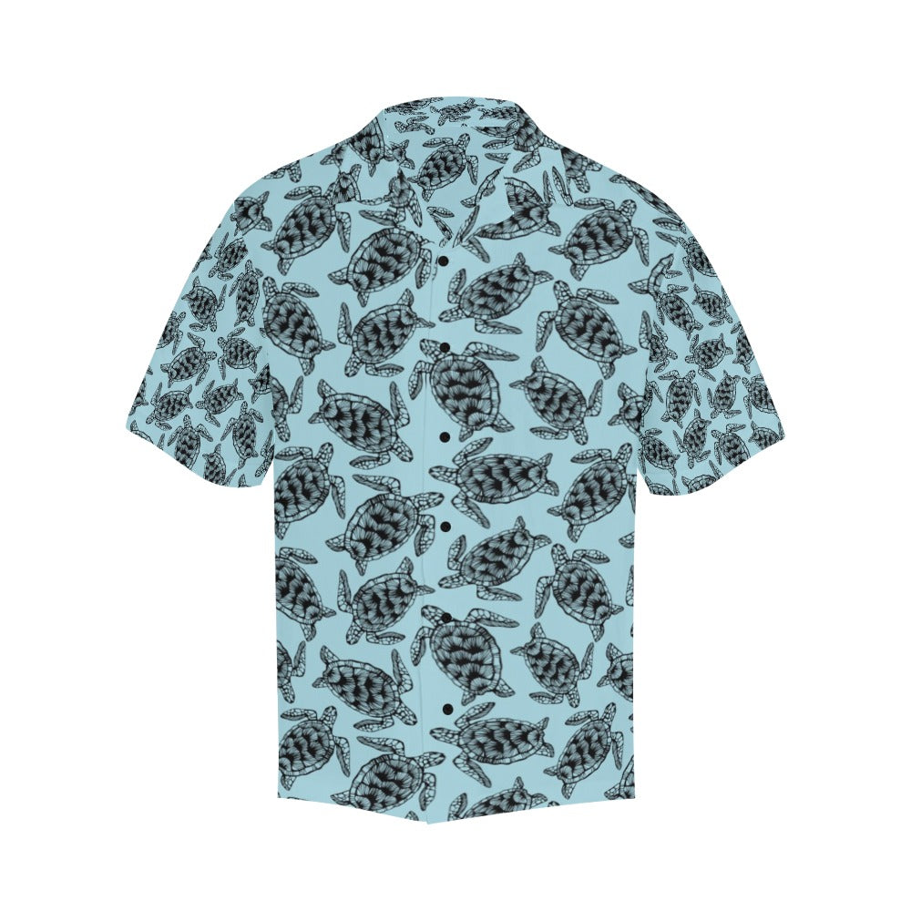 Sea Turtle Print Design LKS3010 Men's Hawaiian Shirt