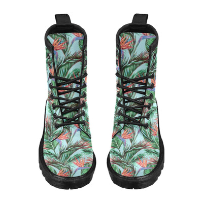 Bird Of Paradise Pattern Print Design BOP01 Women's Boots