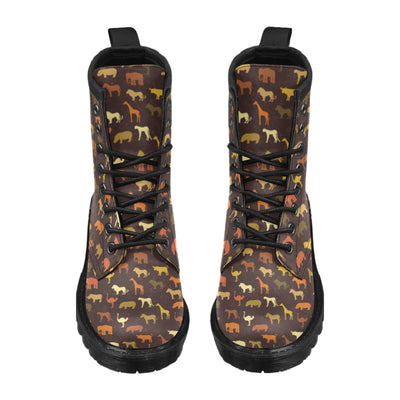 Safari Animal Print Design LKS301 Women's Boots