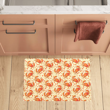 Crab Pattern Print Design 01 Kitchen Mat