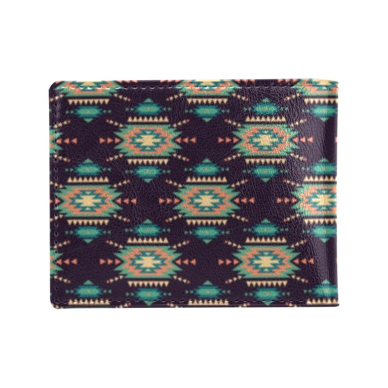 Navajo Geometric Style Print Pattern Men's ID Card Wallet