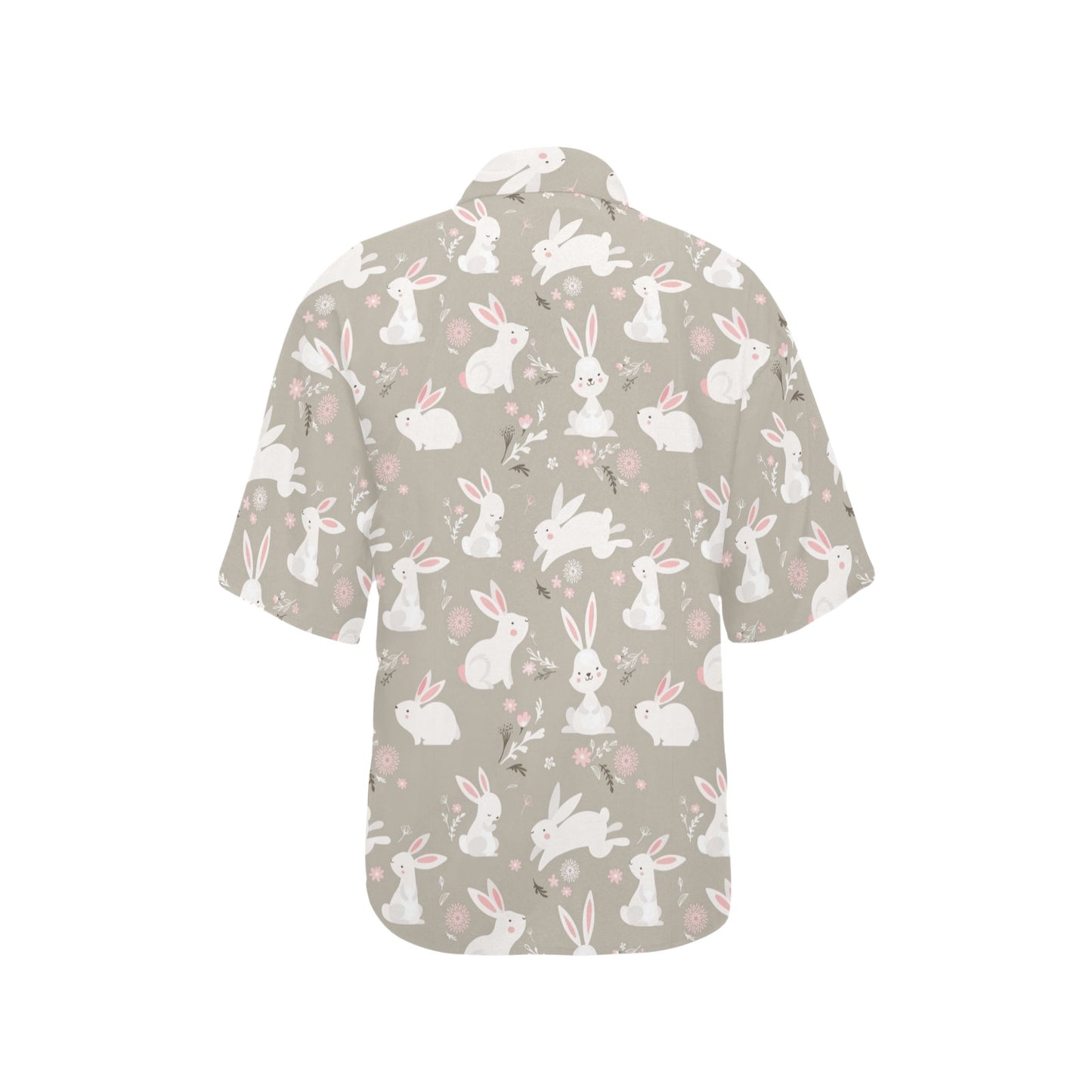 Rabbit Pattern Print Design RB03 Women's Hawaiian Shirt