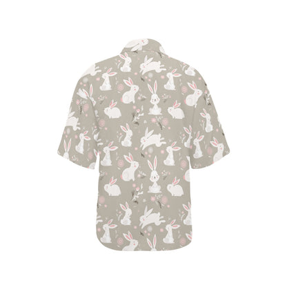 Rabbit Pattern Print Design RB03 Women's Hawaiian Shirt