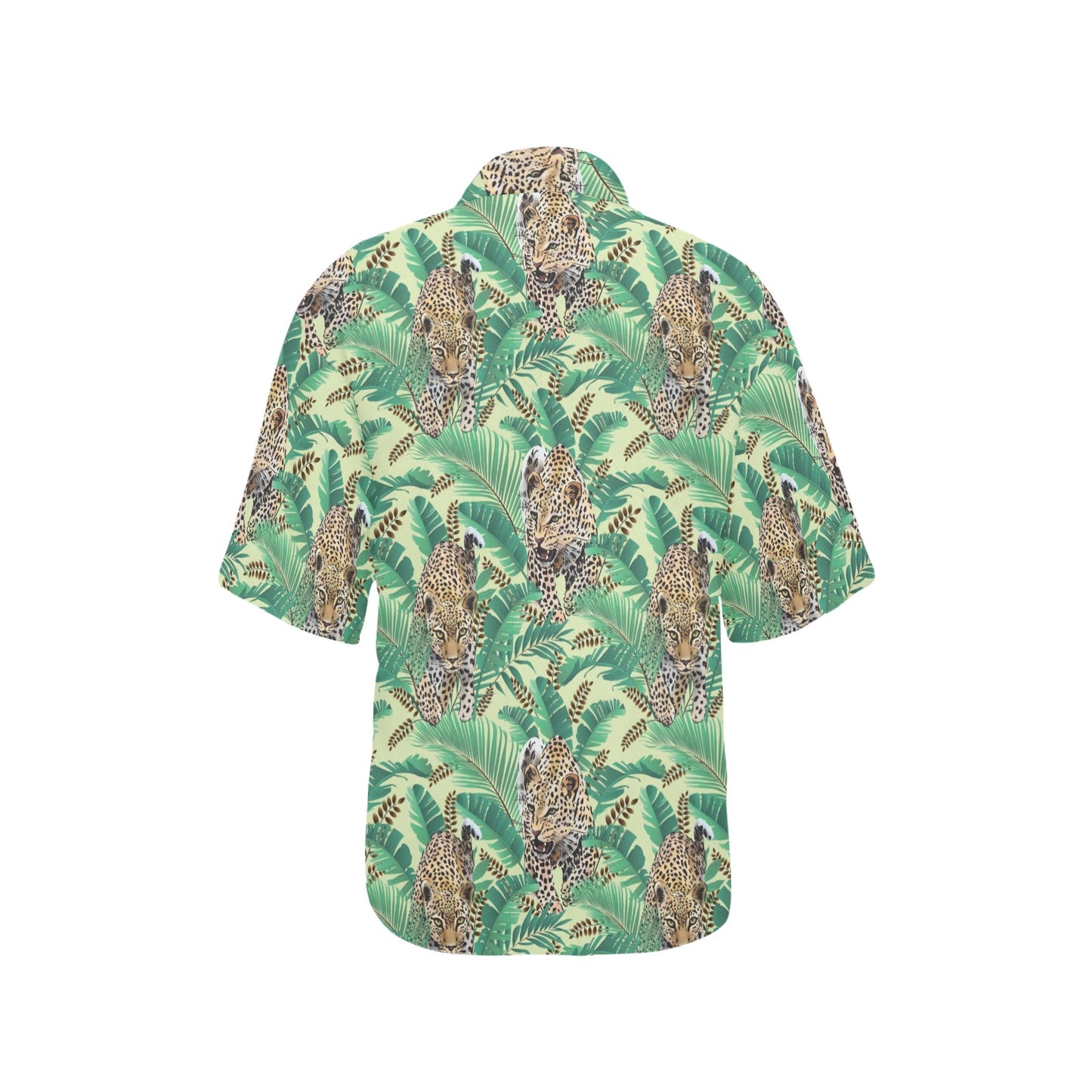 Leopard Pattern Print Design 03 Women's Hawaiian Shirt
