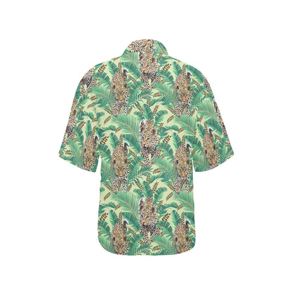 Leopard Pattern Print Design 03 Women's Hawaiian Shirt