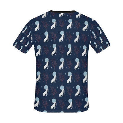 Wolf Moon Print Design LKS304 Men's All Over Print T-shirt