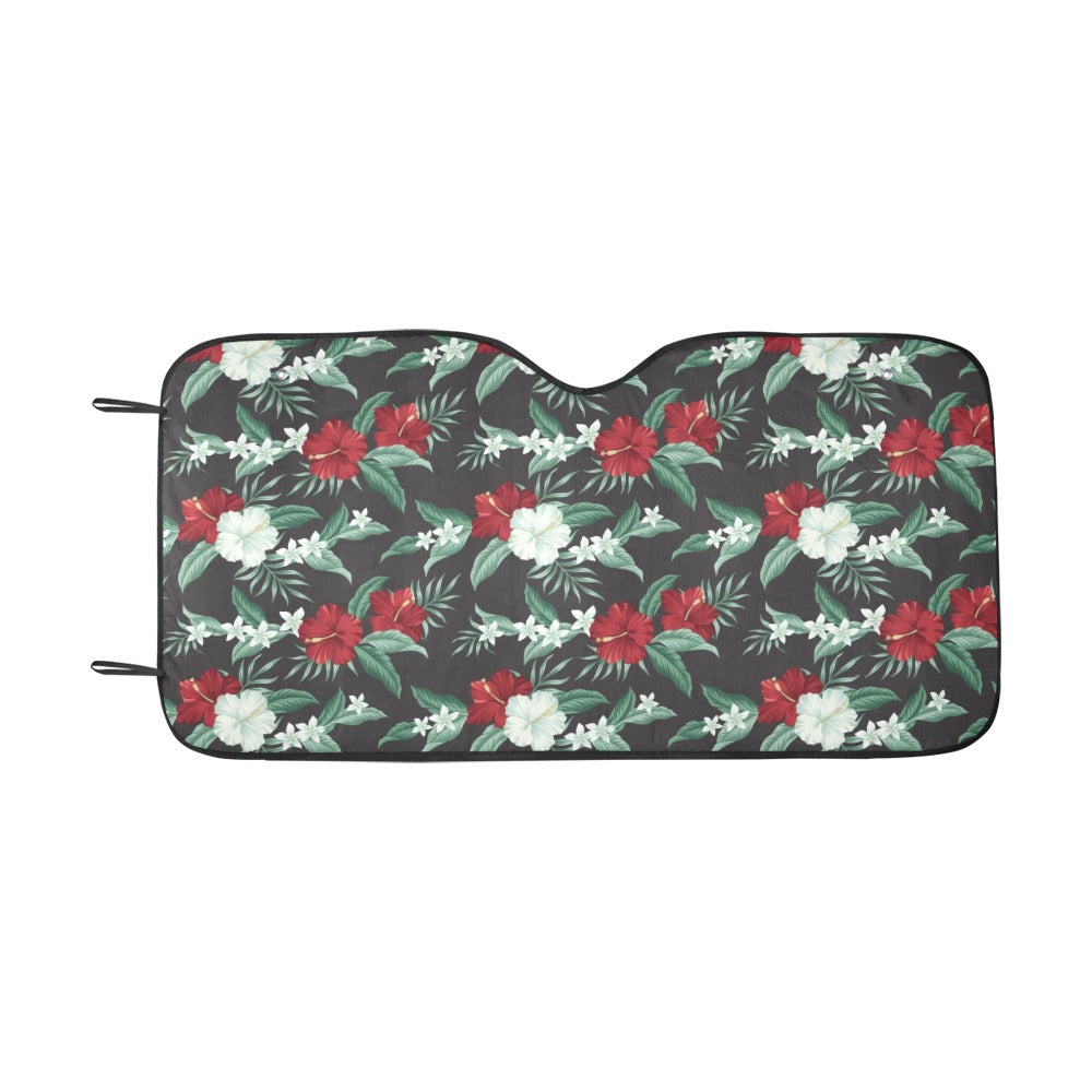 Tropical Flower Print Design LKS303 Car front Windshield Sun Shade