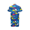 Shark Color Pattern Men's Romper