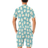 Bear Pattern Print Design BE04 Men's Romper