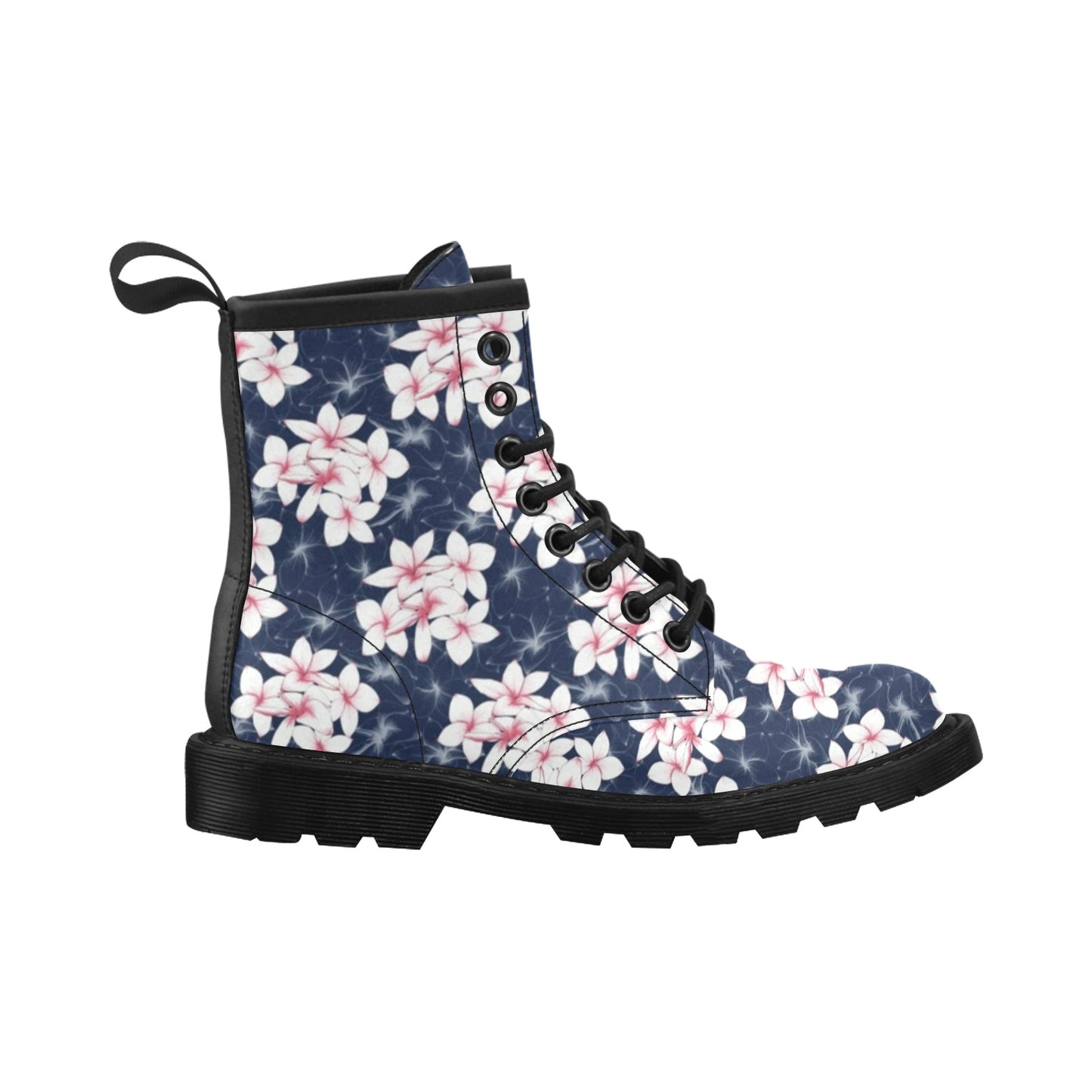 Plumeria Pattern Print Design PM017 Women's Boots