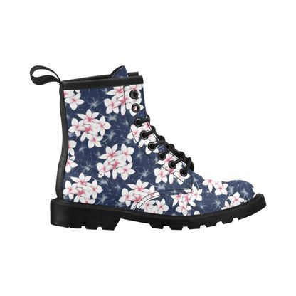 Plumeria Pattern Print Design PM017 Women's Boots