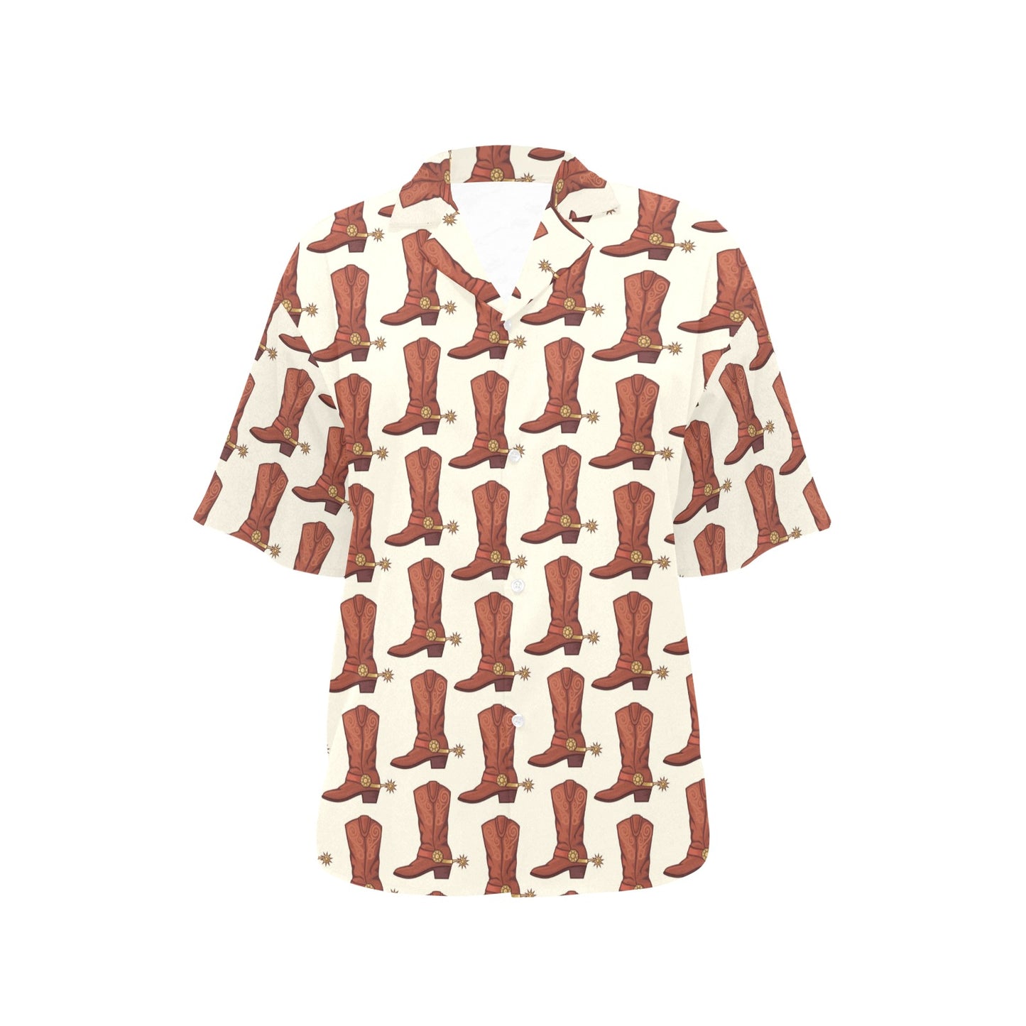Cowboy Pattern Print Design 06 Women's Hawaiian Shirt