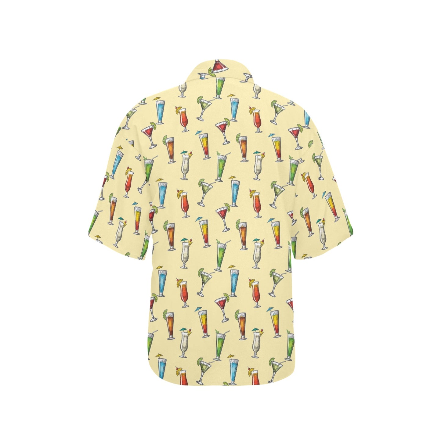 Cocktail Pattern Print Design 02 Women's Hawaiian Shirt