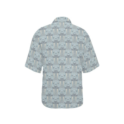 Walrus Print Design LKS402 Women's Hawaiian Shirt