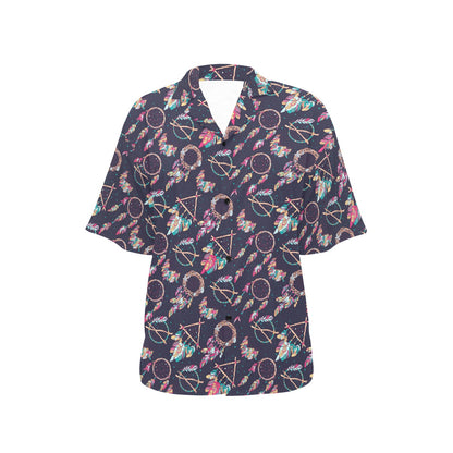 Boho Dream Catcher Colorful Women's Hawaiian Shirt